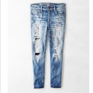 American Eagle High Rise crop jegging